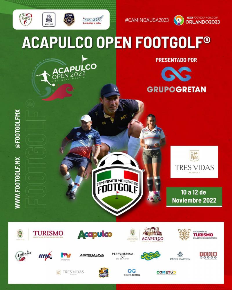 Inicia en Acapulco el Open Footgolf 2022, Riviera Diamante. Habla
